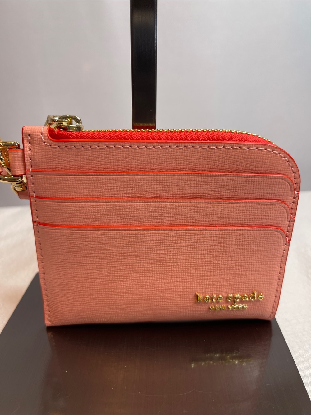 Kate Spade Devin Pop Trim Card Case Wristlet